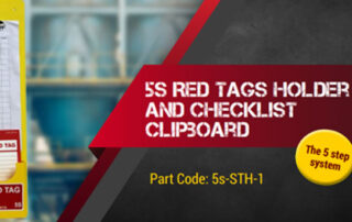 5S System tag holder and clipboard